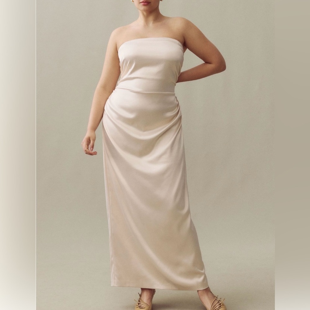 NWT Anthropologie BHLDN Daphne Dress in Ivory - Size Large